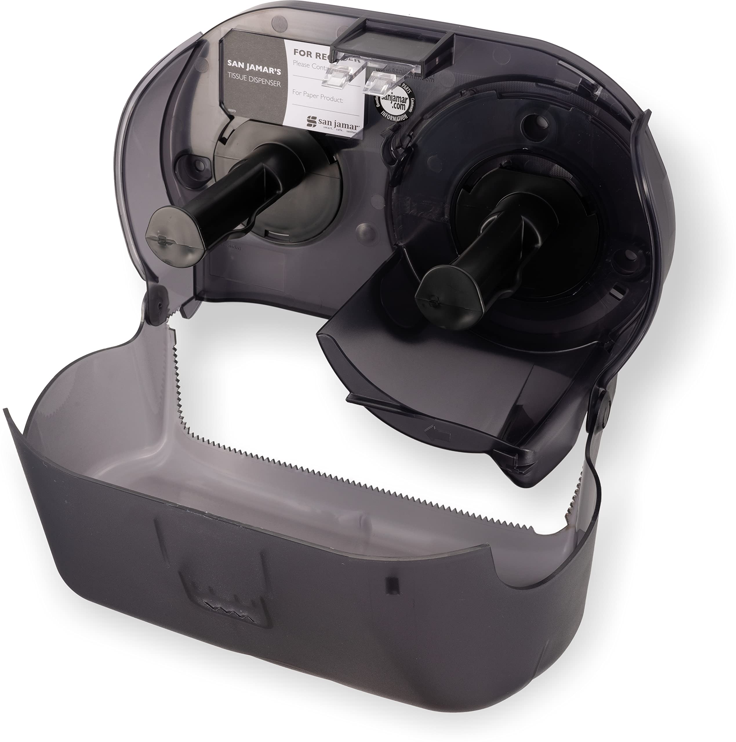 San Jamar R3690TBK Versatwin Oceans Bath Tissue Dispenser