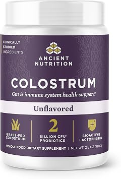 Ancient Nutrition Grass Fed Bovine Colostrum Superfood Powder, Unflavored
