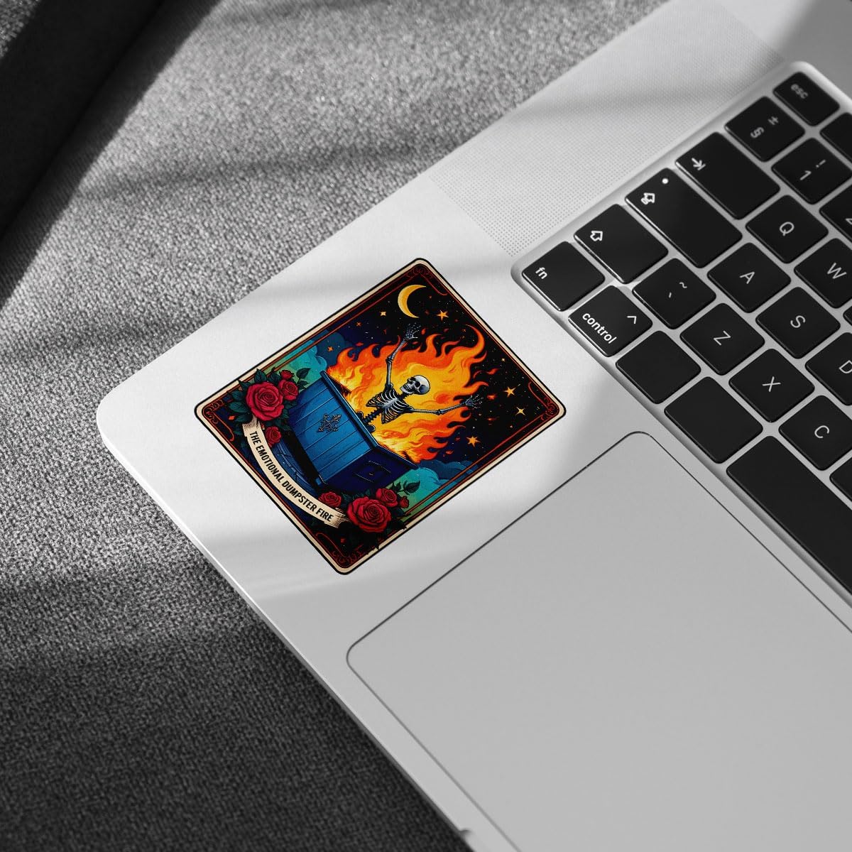 (3Pcs) The Emotional Dumpster Fire Tarot Sticker, This Little Light of Mine Dumpster Fire Sticker, Emotional Support Funny Gifts - Stickers for Laptop Water Bottle Phone Car Window Helmet 3" image 3