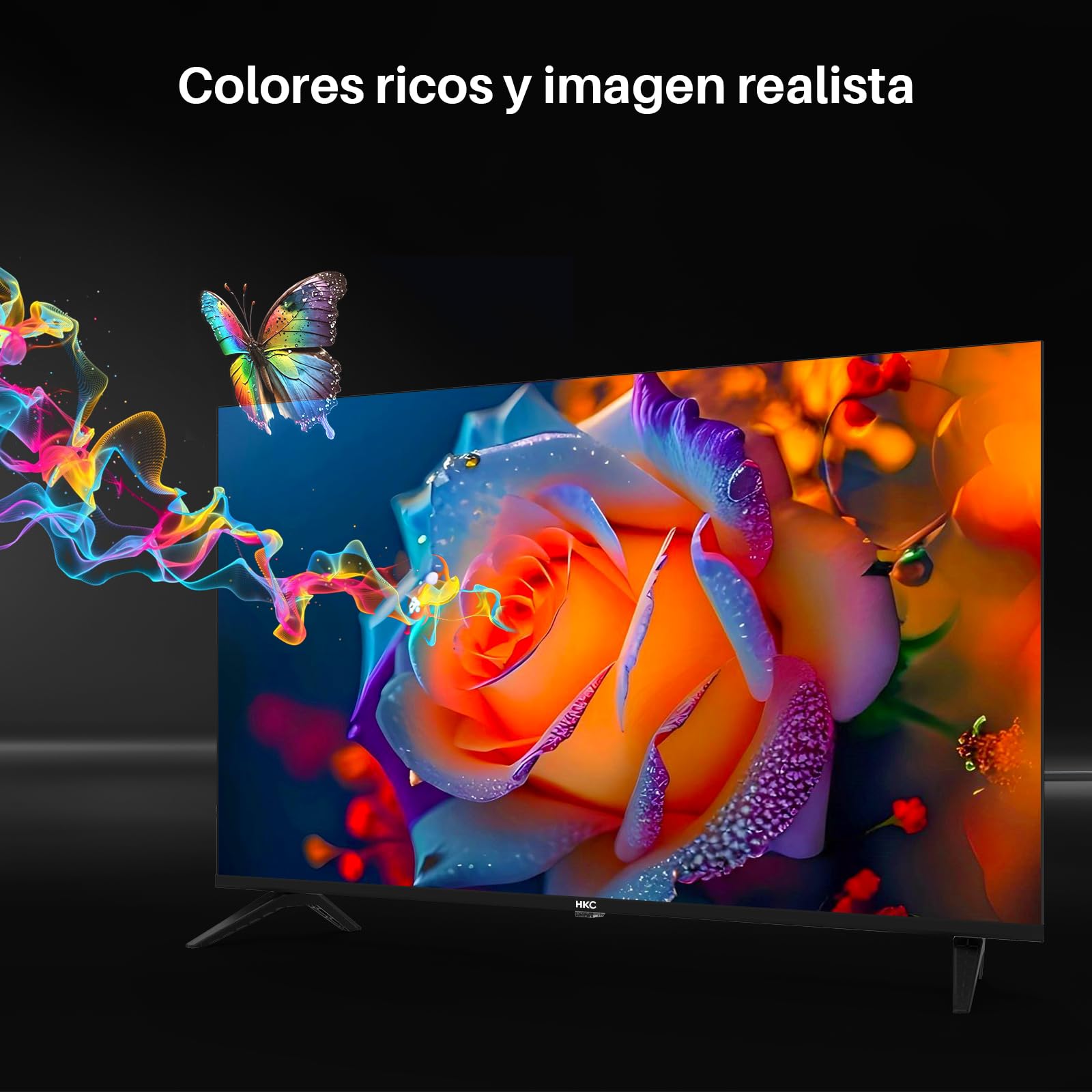 HKC Televisor 40 Pulgadas Full HD LED TV Sintonizador Digital DVB-T/T2-C-S/S2 con HDMI, Ci/Ci+, USB Grabador Reproductor, Modo Hotel (No Smart, H40Q1F-NS)