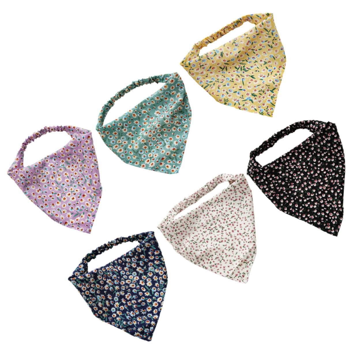 minkissy 30pezzi Fasce Per Floral Stoffa Da Accessori Eleganti Per Donne Per Festival Musicali e Attività All Aperto