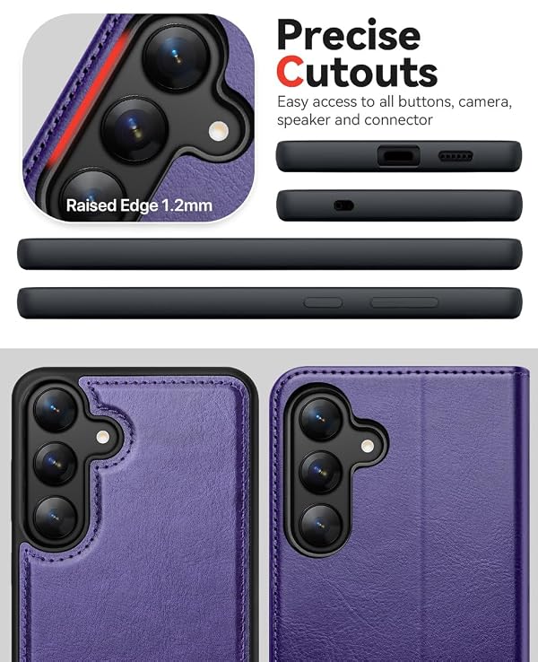 OCASE for Samsung Galaxy S25 Wallet Case with Magnetic Detachable 2 in 1 by OCASE - Used condition - Image 7