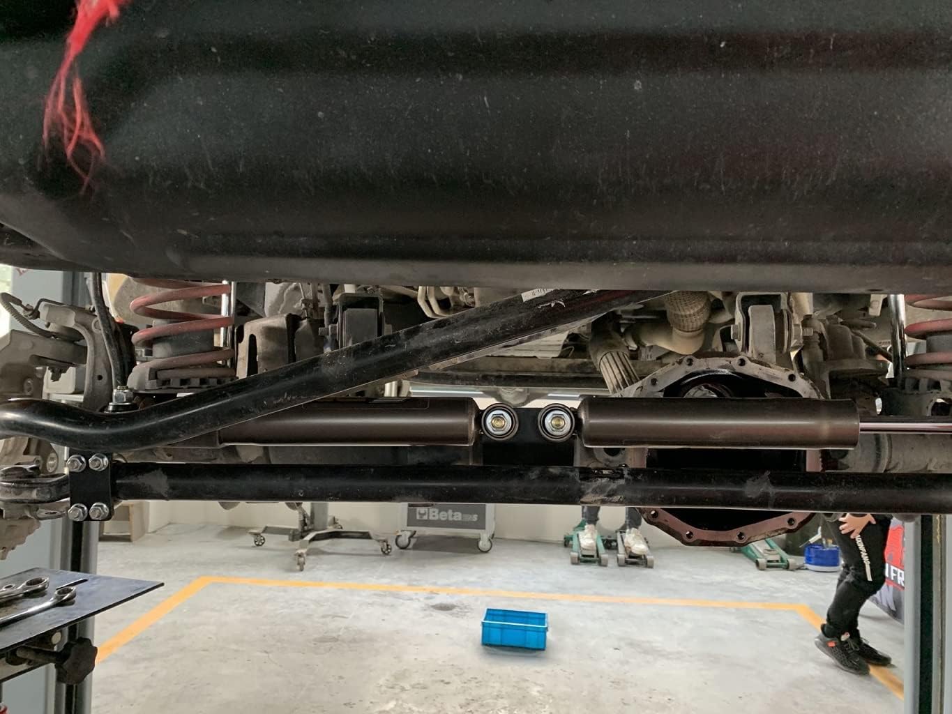 Dual Steering Stabilizer 2.0 Tube for 07-18 Jeep Wrangler JK
