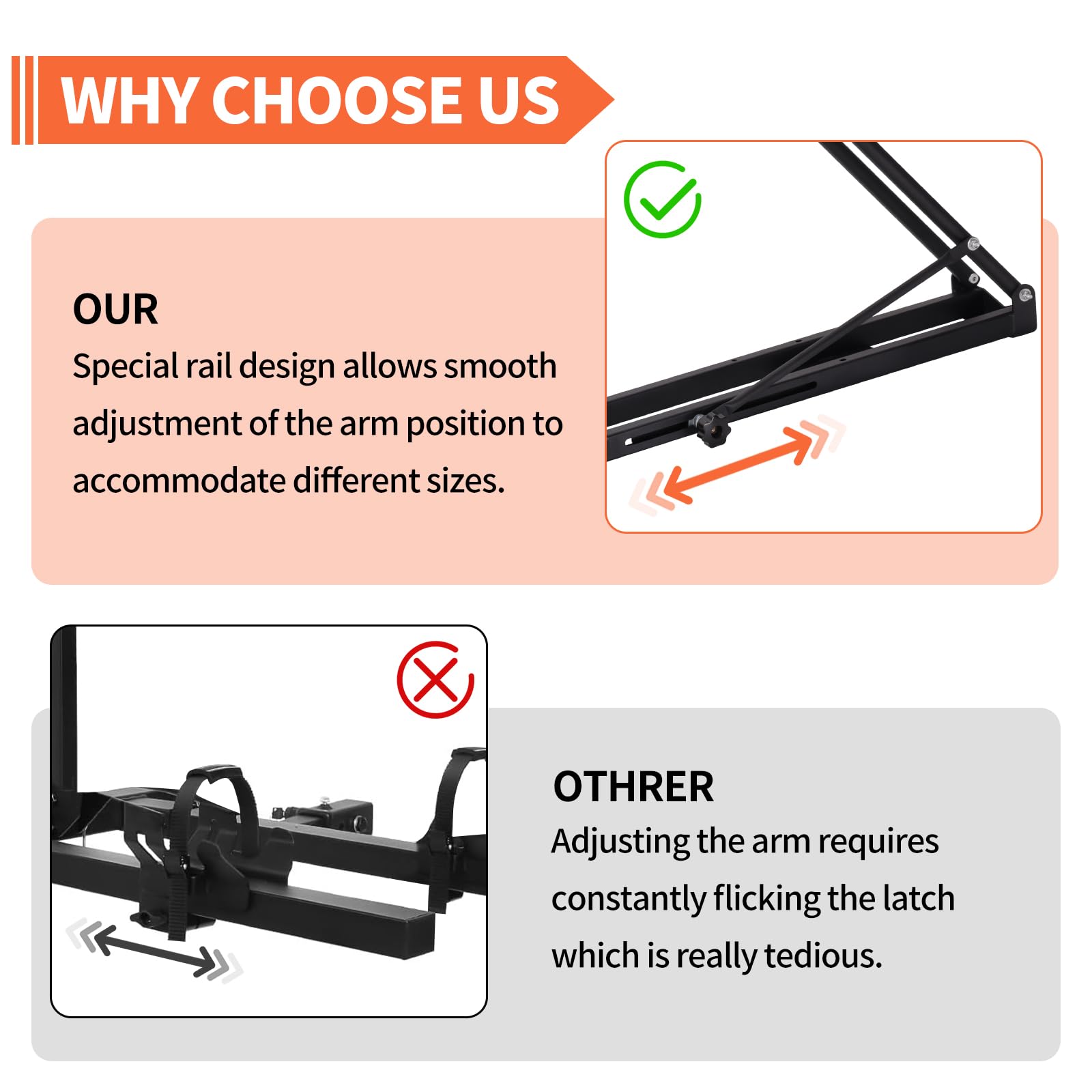Roof Bike Rack Mount for Car & SUV, Foldable Upright Bicycle Carrier with Two Arms, 1-Bike Rooftop Carrier, only for Removable Roof Crossbars