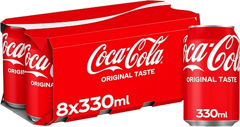 Coca-Cola Original Taste Soft Drink Cans, 8 x 330 mL