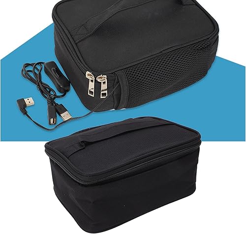 Miniatura 6 de Horno portátil, mini calentador de alimentos USB, lonchera calentada por microondas para cocinar y recalentar comidas en el automóvil, camión,