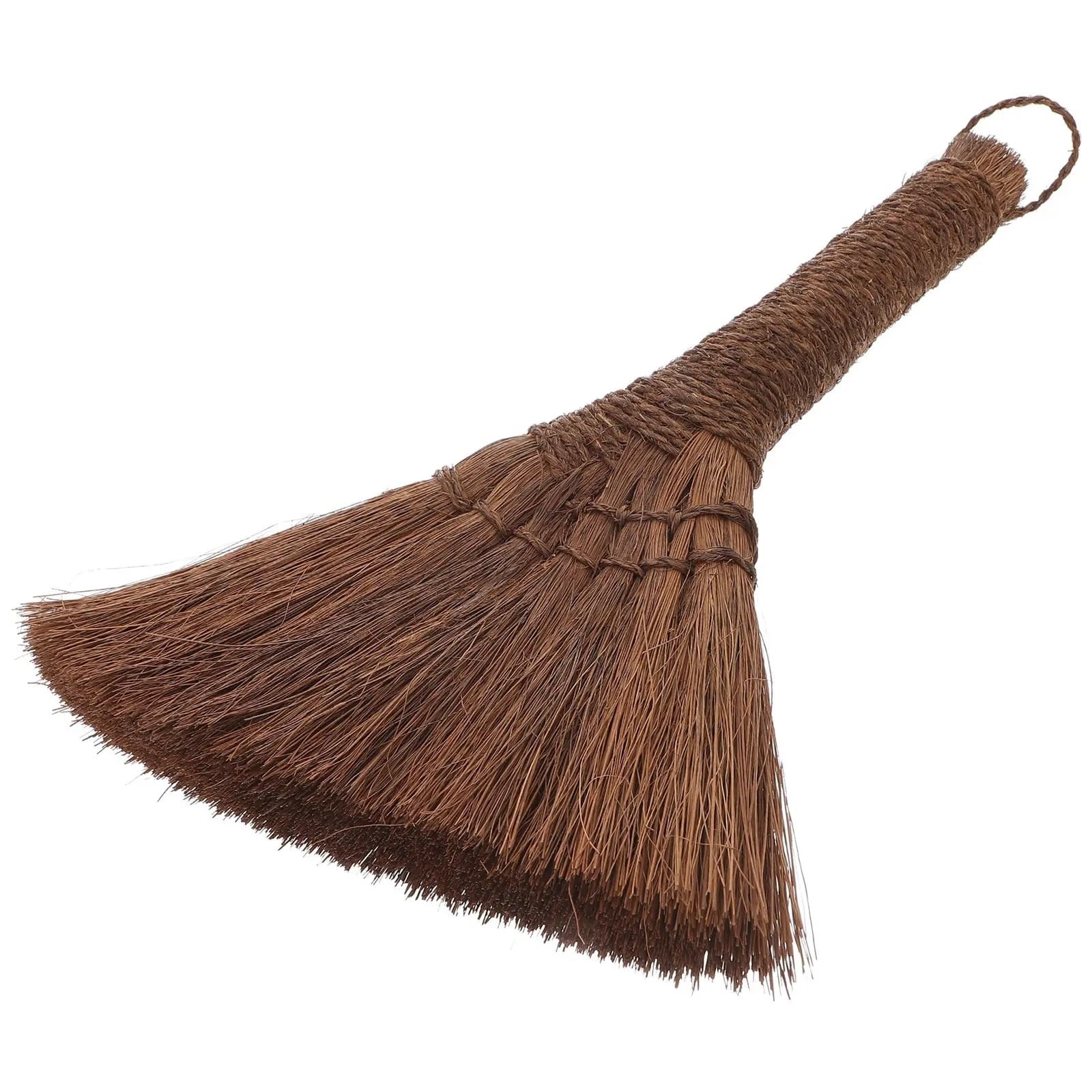 Palm Broom 1Pcs Small Broom Palm Fiber Lightweight Compact Design for Bed Cleaning Desk Sweep