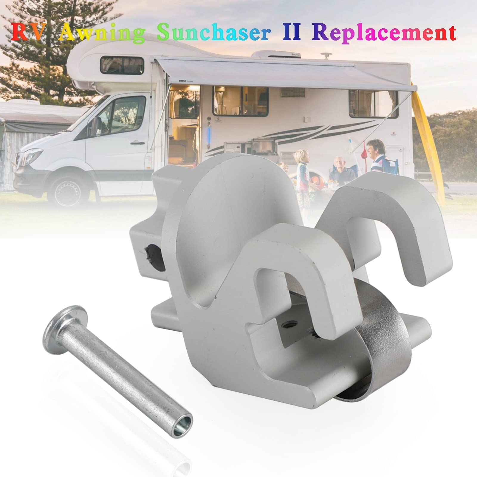 Artudatech Alminum RV Rafter Claw Satin Hardware Replacement for Dometic SUNCHASER II Awning