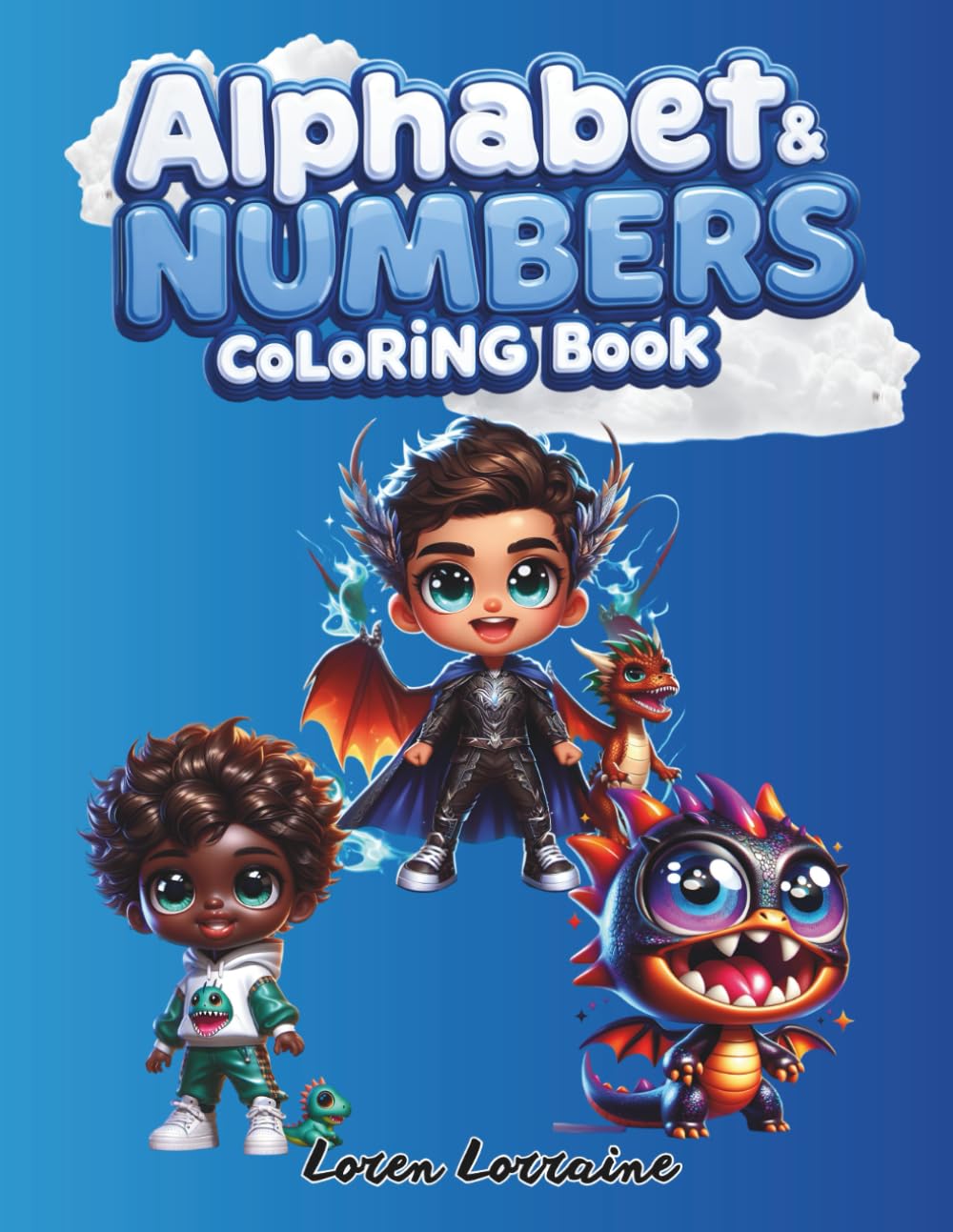 Alphabet and Numbers: Alphabet and Numbers Coloring Book