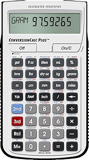 Calculated Industries 8030 ConversionCalc Plus Ultimate Professional Conversion Calculator Tool for Health Care Workers, Scientists, Pharmacists, Nutritionists, Lab Techs, Engineers and Importers