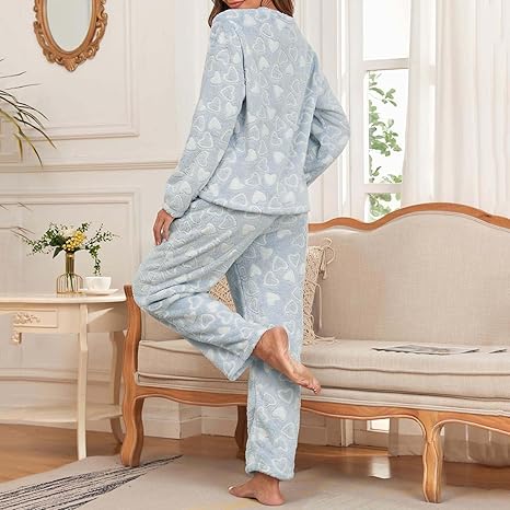 AnnSemo Vêtements De Détente Pour Femme à Capuche 2 Pièces