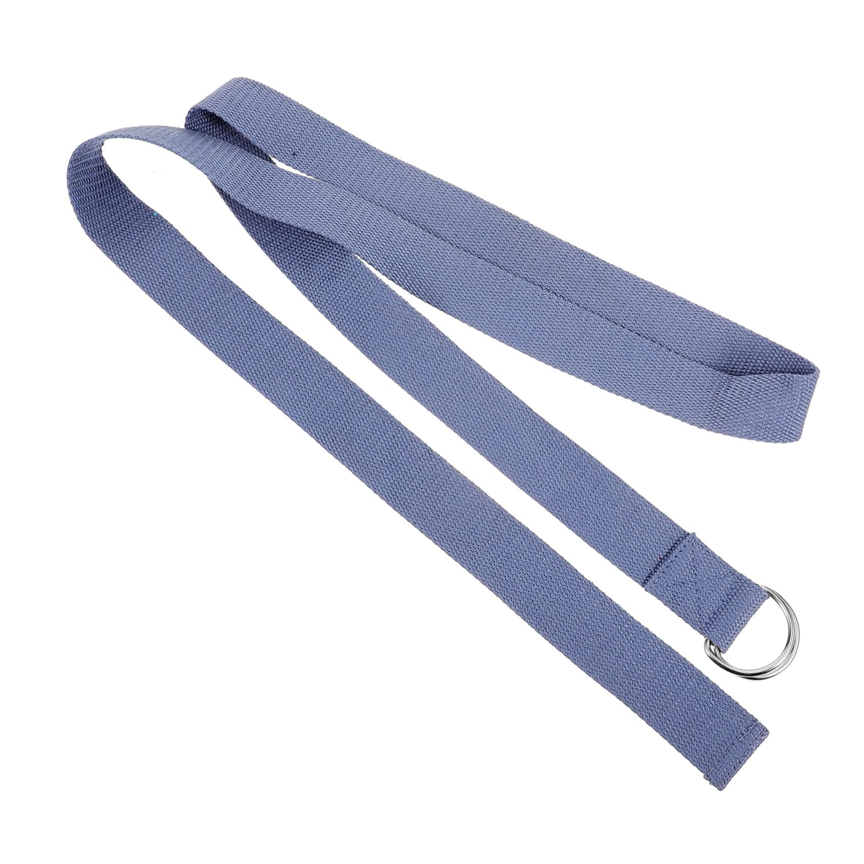 ibasenice Yoga Strap Professional Stretching Band Fitness Band Exercise Mat Holder Comfortable Material Enhance Your Flexibility Health