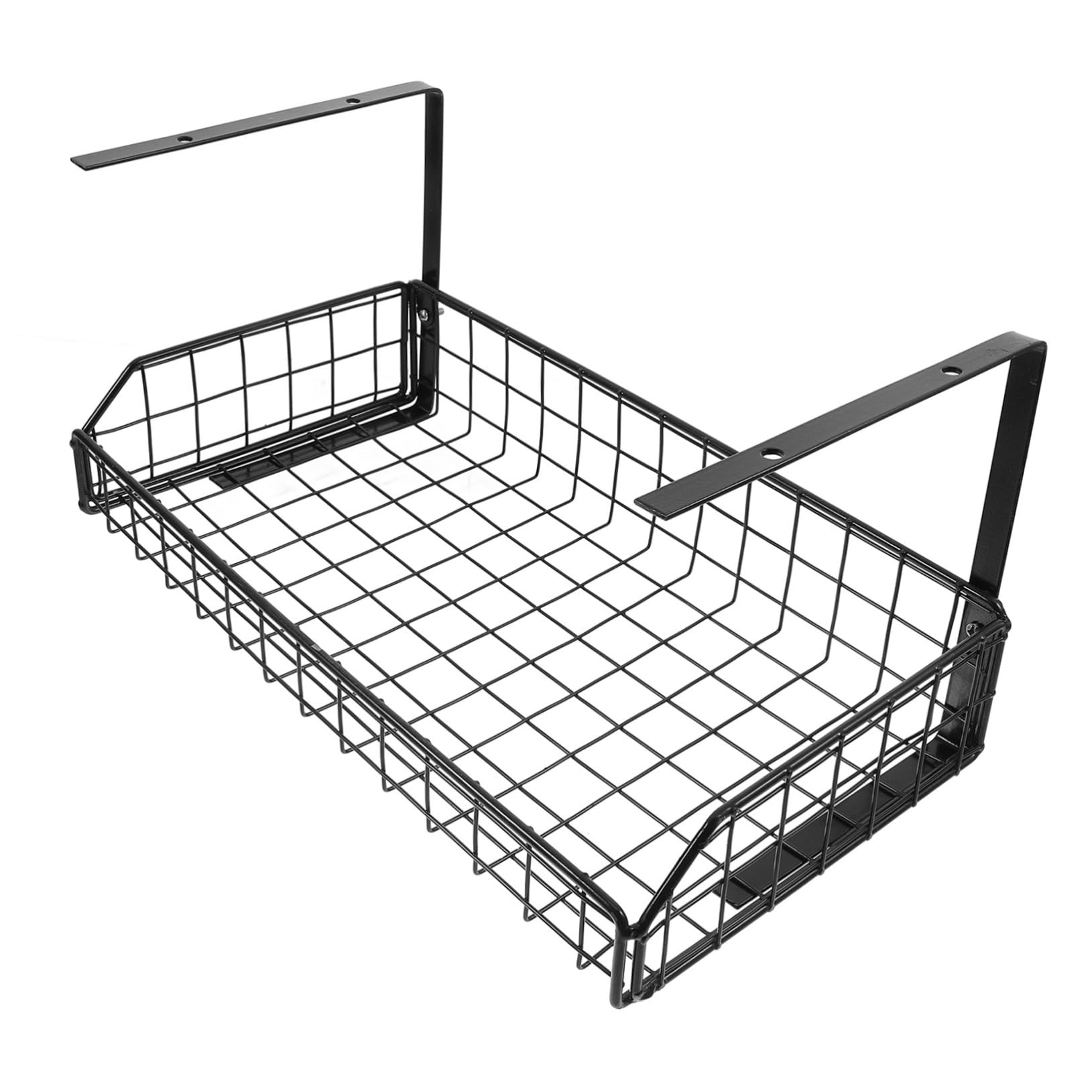 Hohopeti Organizzatore di Cavi da Scrivania, Cable Organizer Box in Ferro, Riutilizzabile, Nero, per Office e Under Desk, Ordine per Cavi
