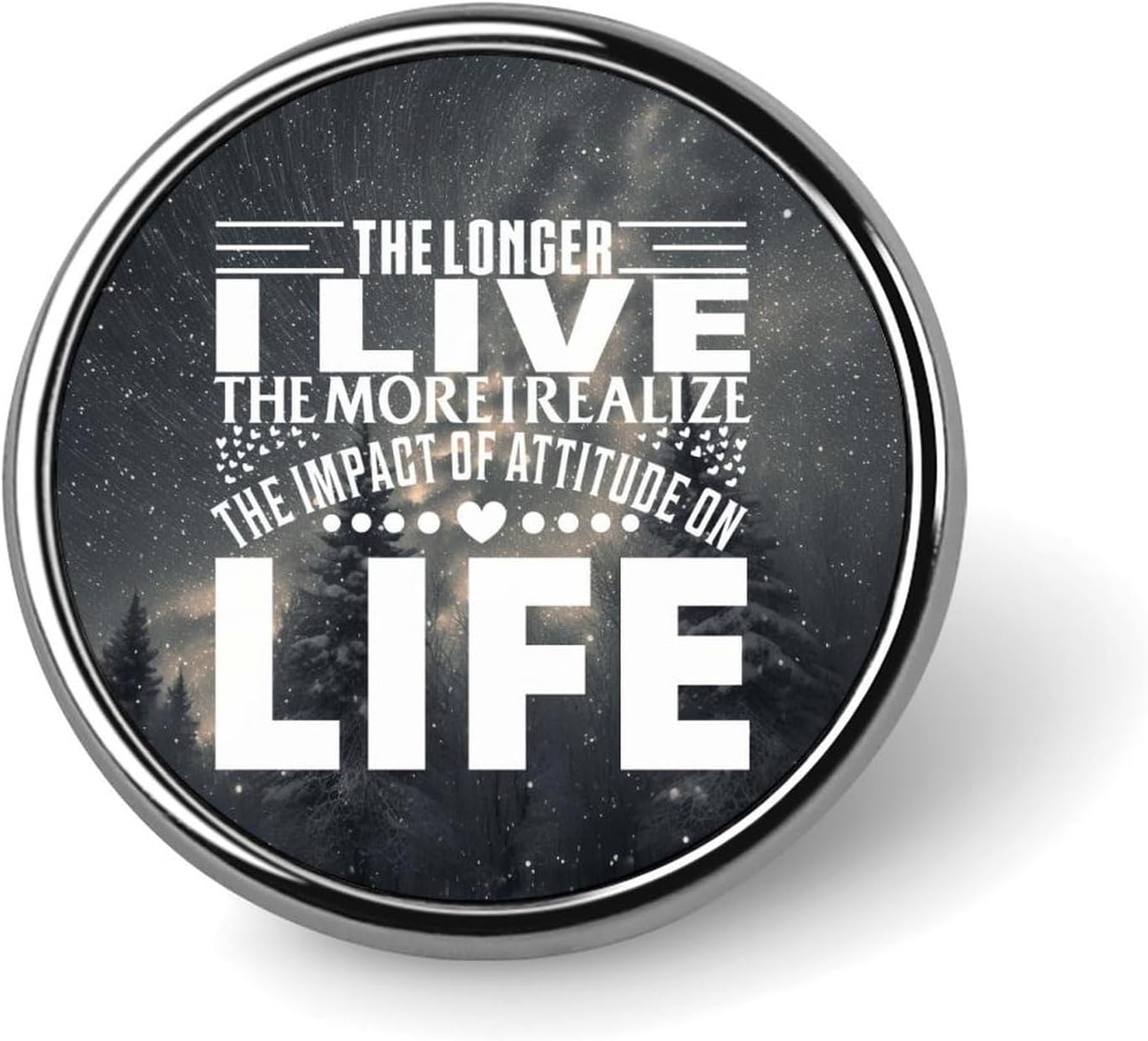 The Longer I Live, The More I Realize Pins Pack Religious Family Prayer Hat Pins Bible Scripture Button Pins Bright Lapel Pins Accessory For Backpacks Badges Housewarming Gift