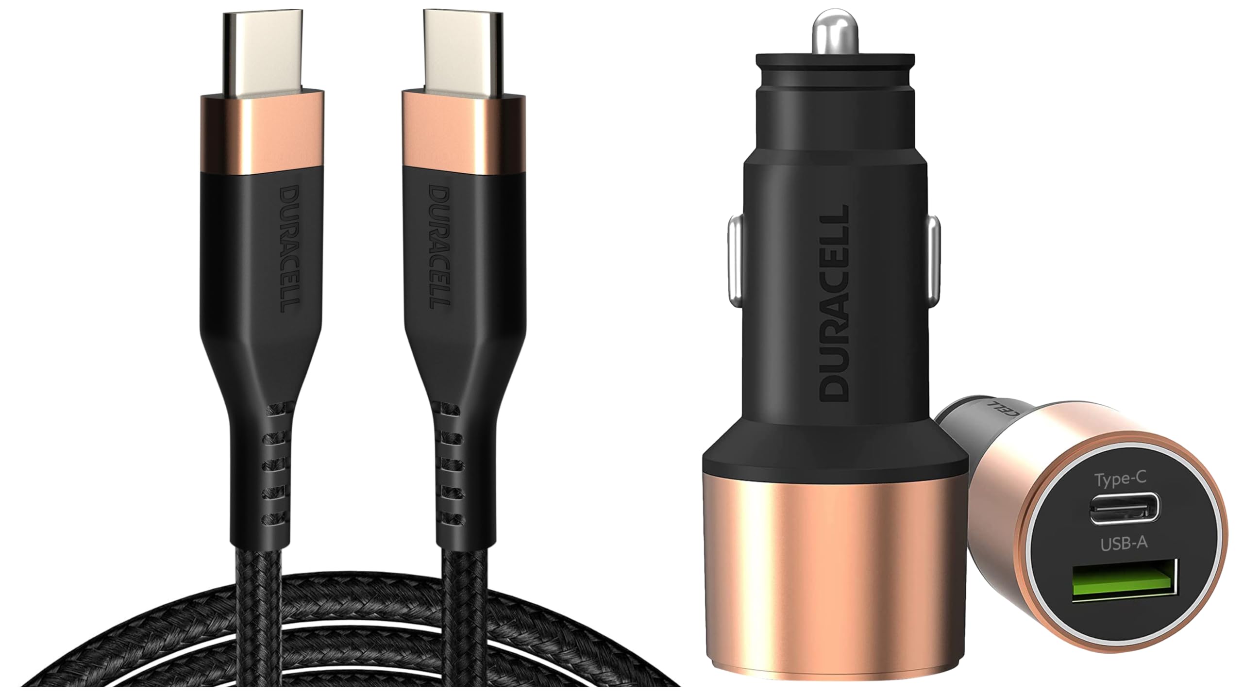 Duracell Car Charger 65 W with Series 1 - C to C Cable - Black-image-44