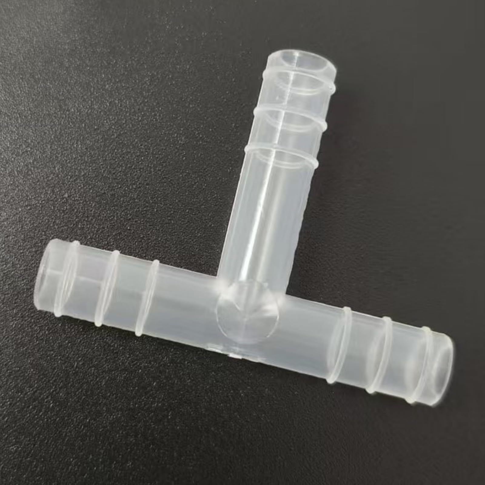 Accesorio en T con púas for manguera en forma de T de 3 vías, paquete de 25, adaptador reutilizable de PP duradero for laboratorio,(6.8mm 1/4inch 6T)