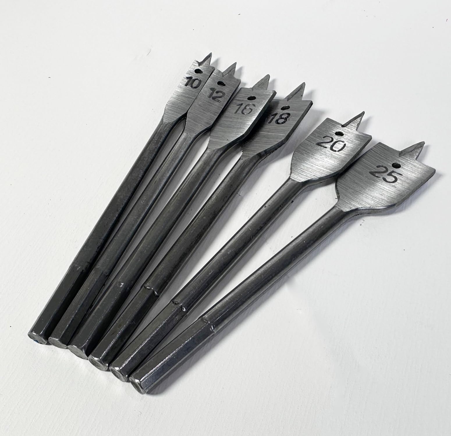 Foret Plat Longue En Acier Carbone Pour Bois - Taille 45mm, Longueur 15cm - Perçage Manuel Ou Machine