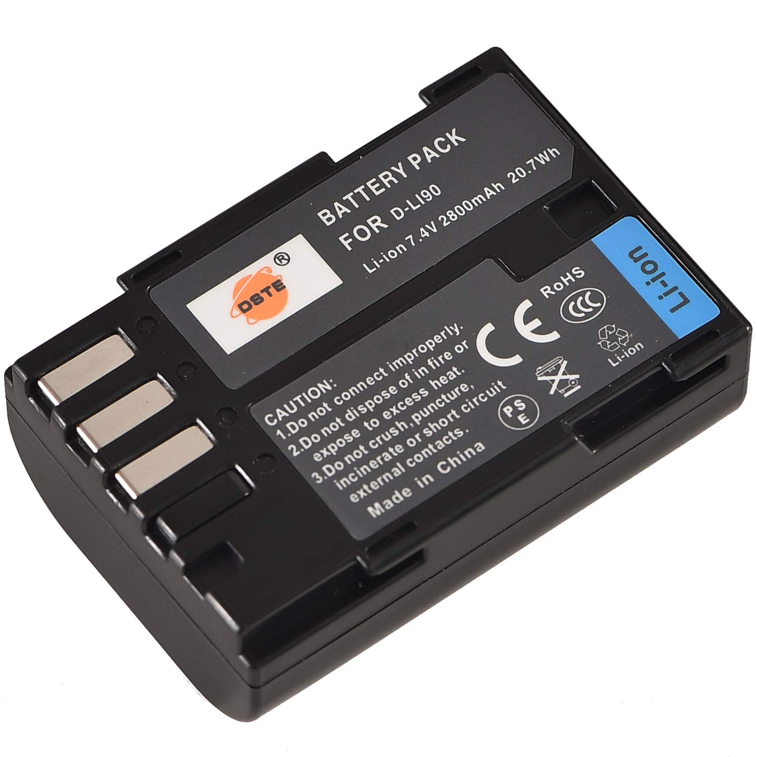 Batteria D-LI90 Per Pentax K-1 / K-5 / K-7, 2040 MAh - Foto 4