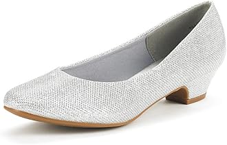 DREAM PAIRSWomen's Mila Low Chunky Heel Pump Shoes