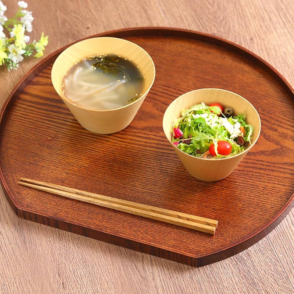 溜塗 半月盆 五枚 木製 茶懐石 大きめ 溜塗 半月盆 五枚 木製 茶