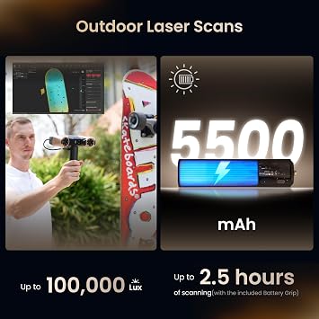 Revopoint MetroY Ultra 3D Scanner, 0.01mm Blue Laser, 90 FPS, Standard