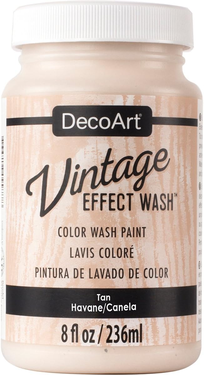 DecoArt Deco Art Vintage Effect Wash Paint, Tan, 6.09 x 6.09 x 10.92 cm