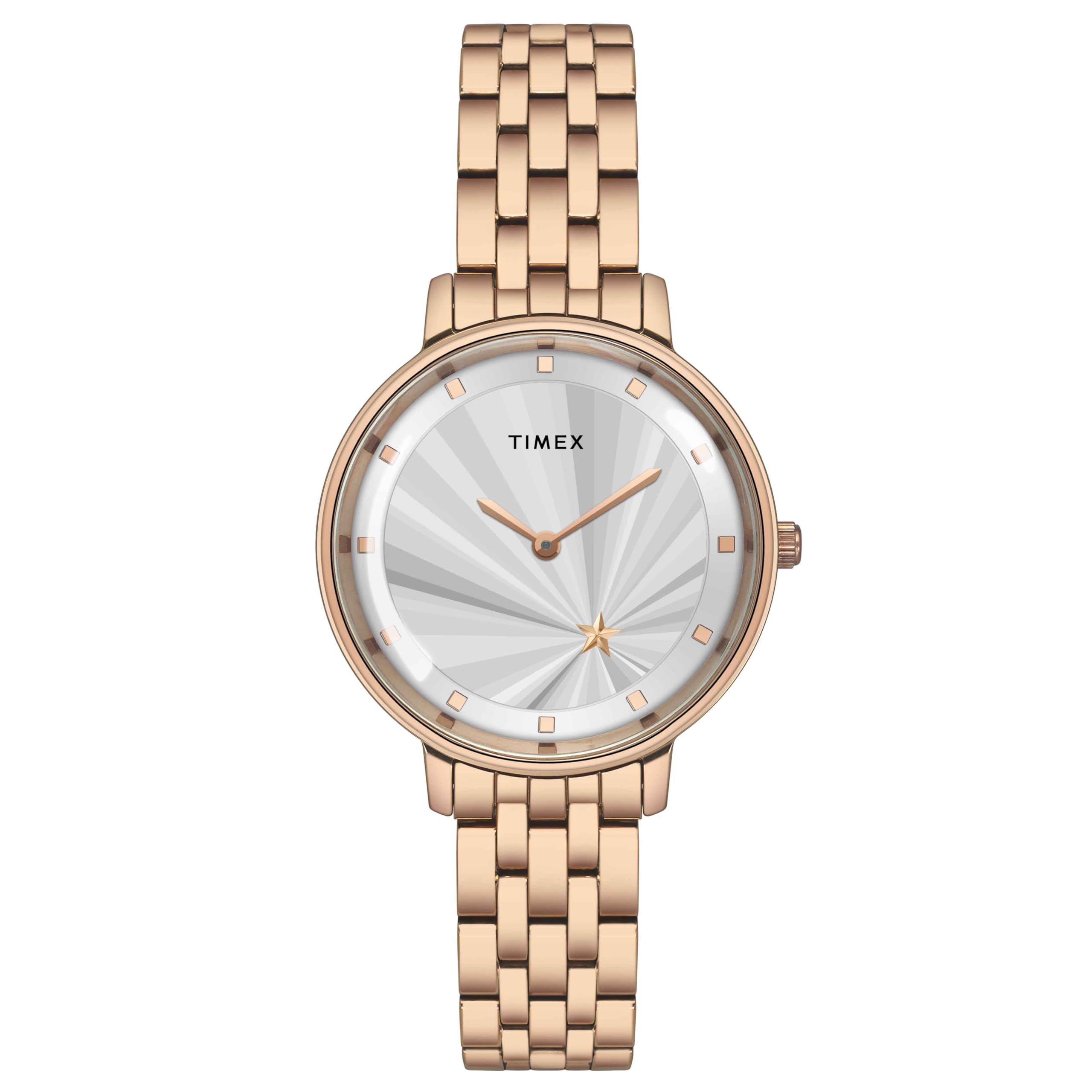 TIMEX Women Silver Round Dial Analog Watch - TWEL19102 (B0D1CHGZ7F) Amazon Price History, Amazon Price Tracker