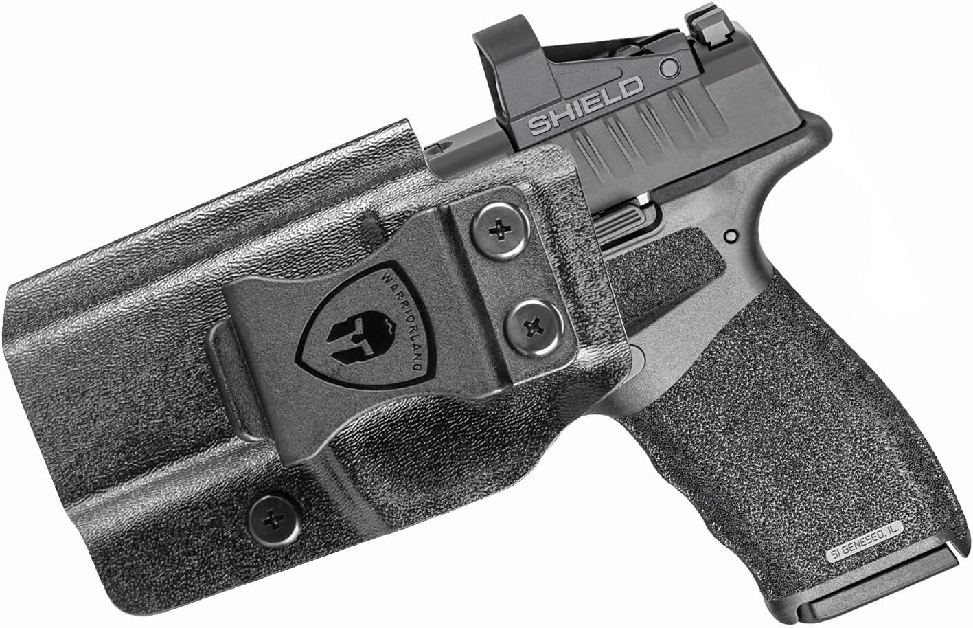 WARRIORLAND IWB Kydex Holster with Optics Cut, Fit for Springfield Armory Hellcat Pro Pistol, Inside Waistband Conceal Carry Holster, Adj. Retention & Cant, w/Claw/Right- / Left-Hand Options