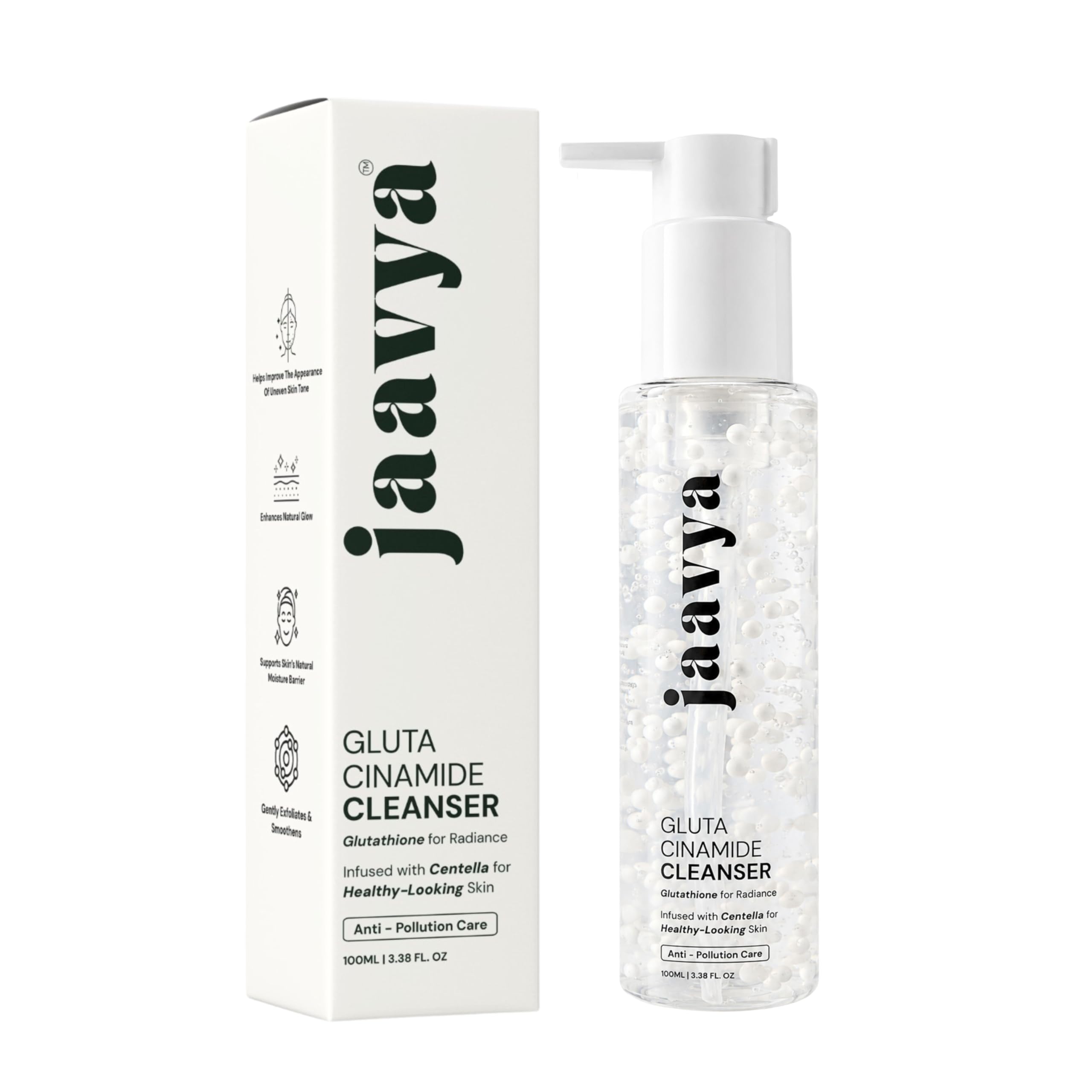 Gluta Cinamide Face Wash with Glutathione Beads | De-Tan, Dark Spots & Pigmentation | Niacinamide + Alpha-Arbutin + Centella Asiatica | 9-Active Radiance Gel Cleanser for Men & Women | 100ml-image-25