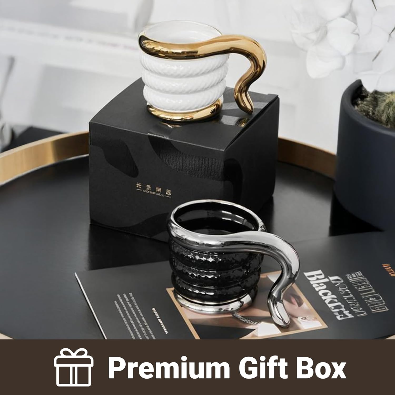 Snake Mug 10oz Unique Coffee Cup, Cool Novelty Animal Mug with Handle, Funny Gift for Snake Lovers, Home Office Desk Decor