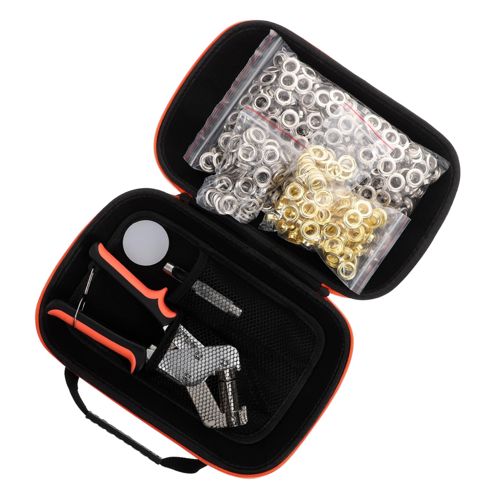 SHINEOFI Kit de Herramientas para Ojales Perforadora de Metal y Tela Juego de Alicates Portátil para Manualidades Reparación Bolsa