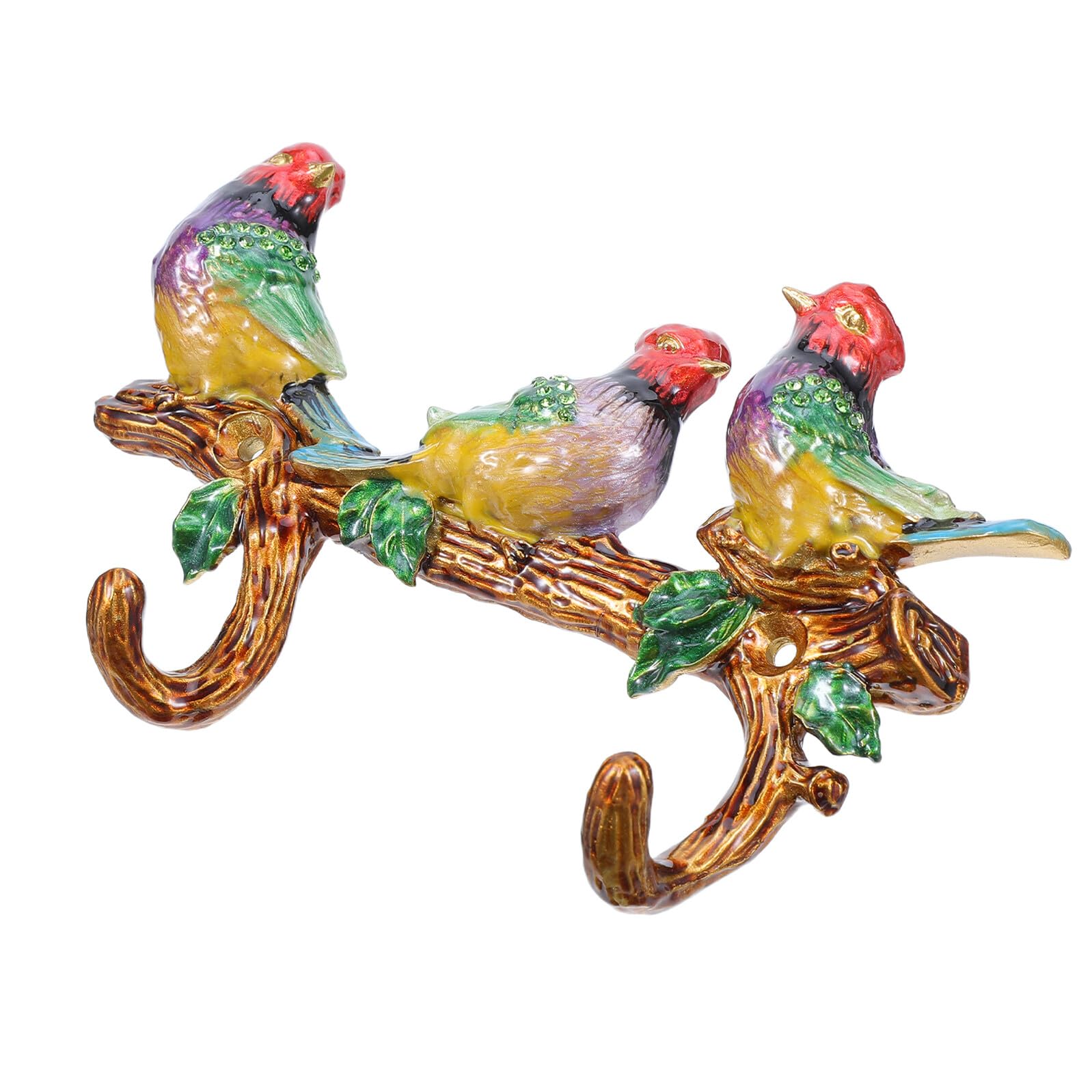 Crochets décoratifs oiseaux sur branche pour sublimer l'entrée et la salle de bain