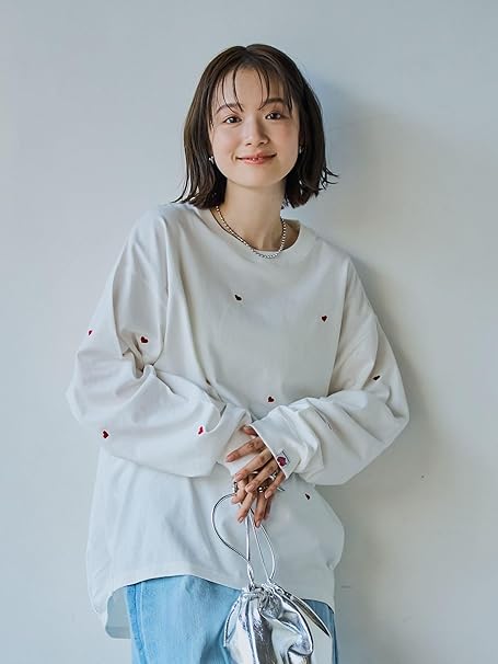 グレー34 SUNNY様 セール】SunnySports別注ハートチビ刺繍ロングスリーブTシャツ