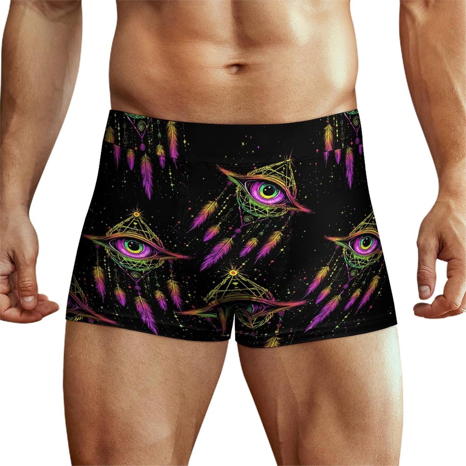Evil Eye Dream-catcher Men's Underwear Boxers Briefs for Men Stretch Shorts