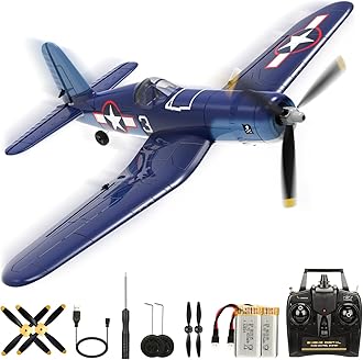 2023 New Upgrade F4U Corsair RC Plane 4 Channel RTF Remote Controlled Aircraft RC Airplane for Beginners Adult with Xpilot Stabilization System & One Key Aerobatic
