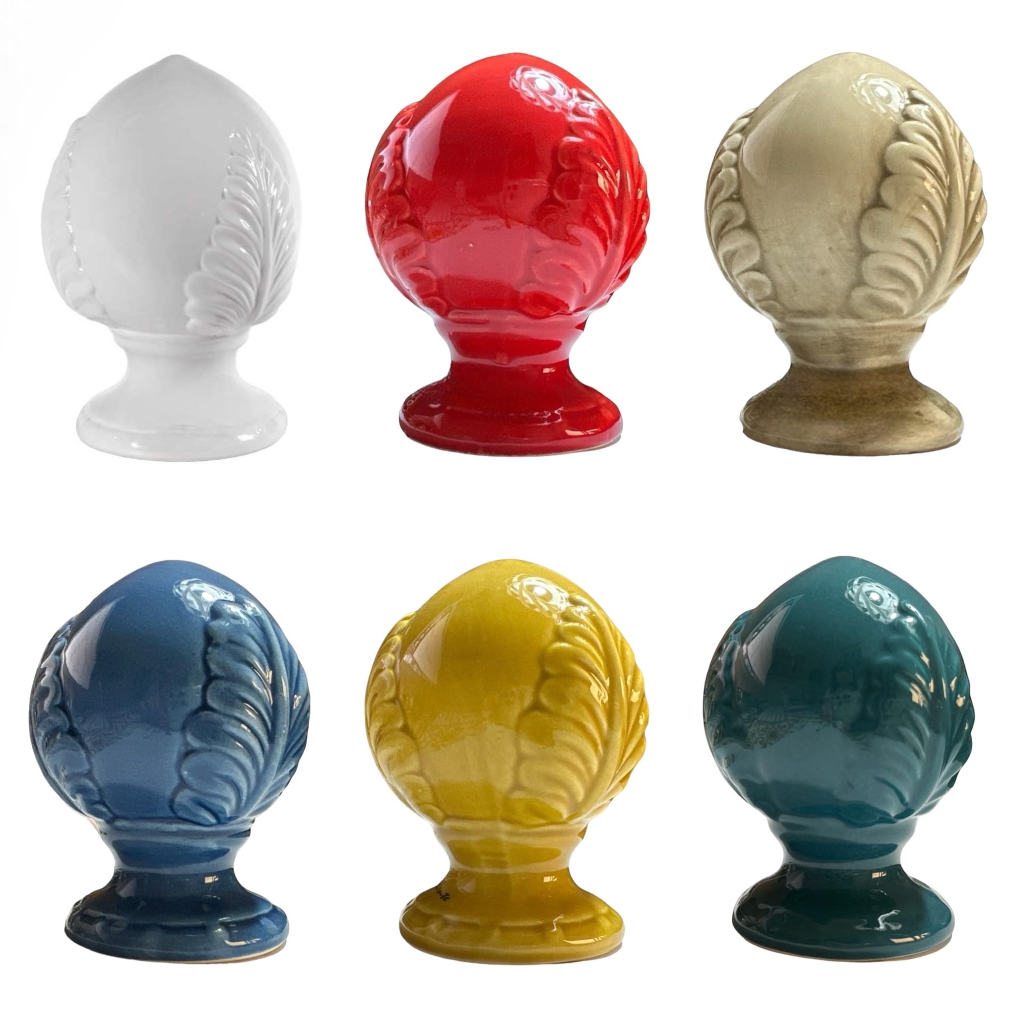 GMM Pumo Pugliese kolorowe, ceramiczne pume, ceramiczny pomo 8 x 10 cm (zielony)