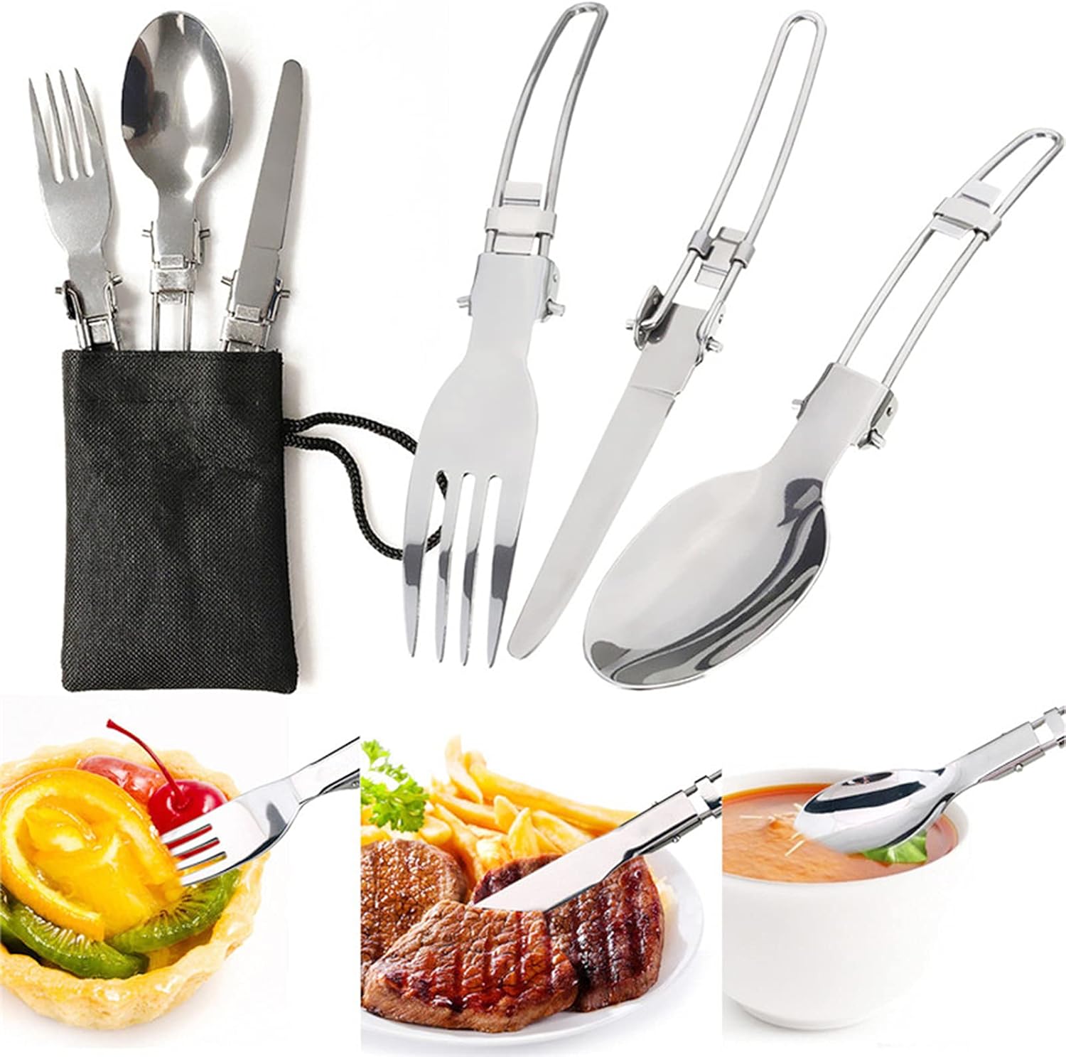 Jasendooer Outdoor Cookware Set Camping Cooker Set Camping Equipment Mountaineering Aluminum Cooker BBQ Tableware Camping Pot Set Suitable for 2~3 People - Black : Sports & Outdoors