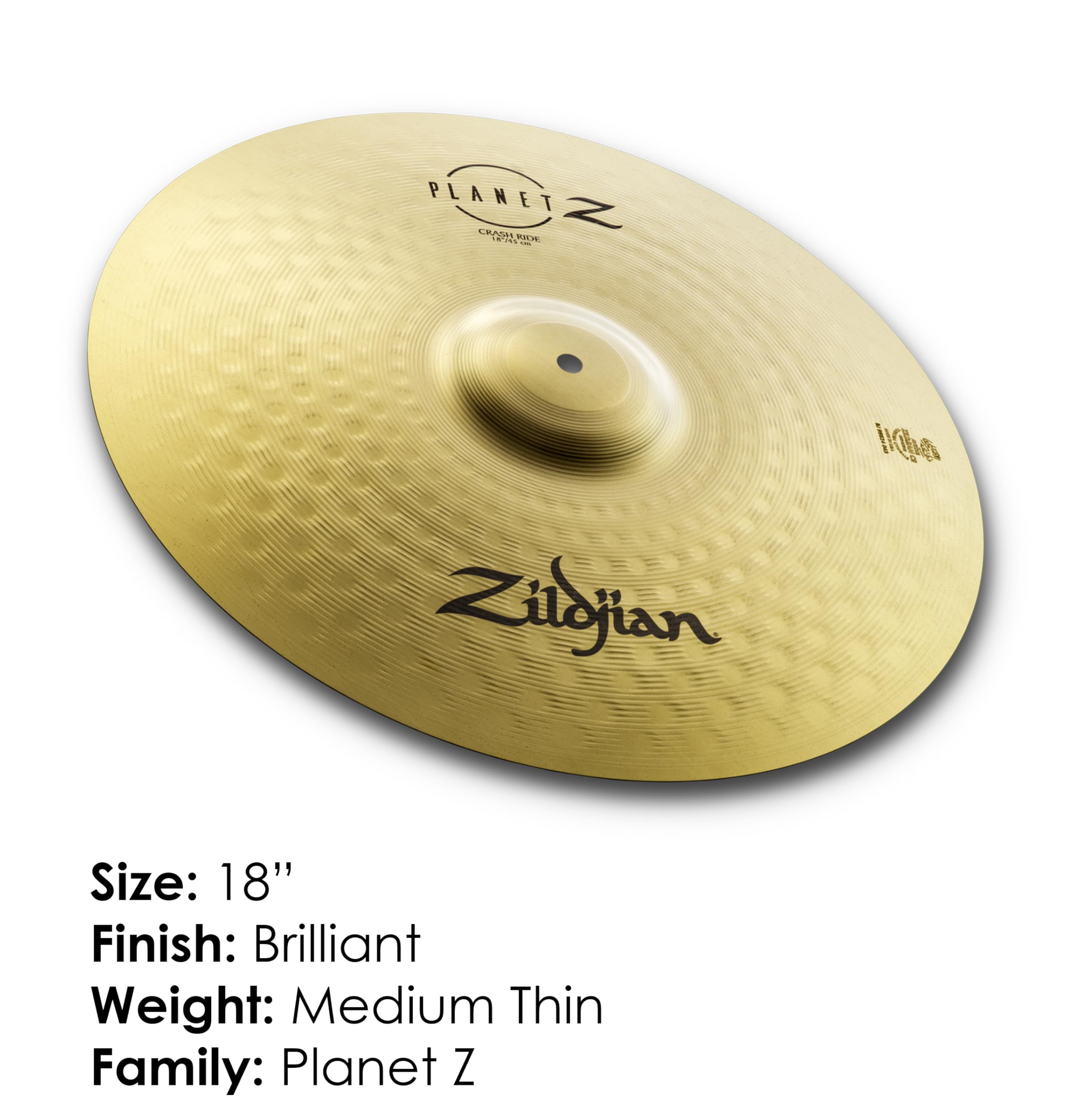 Zildjian Planet Z Crash Ride Cymbal (ZP18CR) : Amazon.in: Musical