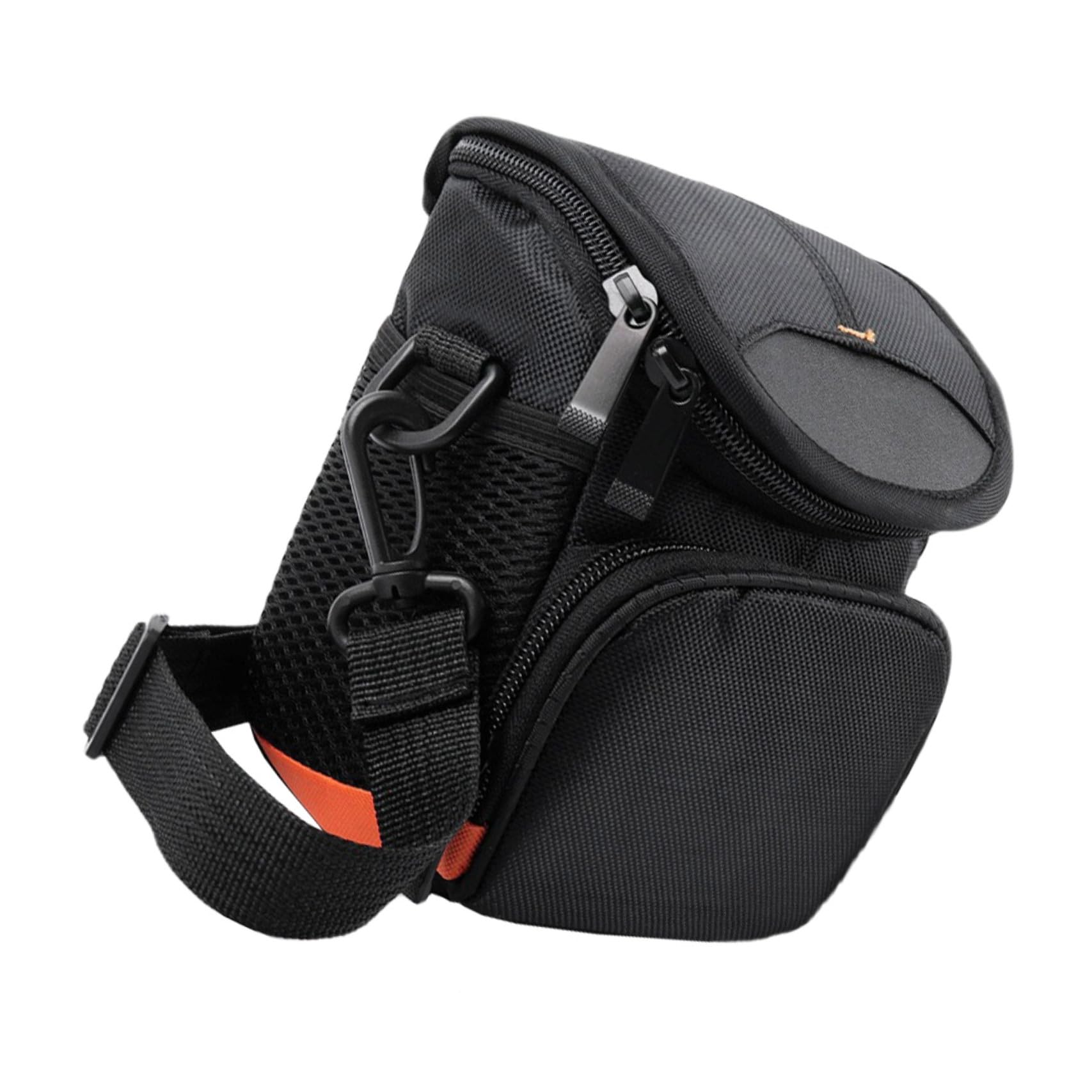 Funda compatible con cámara Sony Alpha bolso de nylon negro resistente para fotografía 8