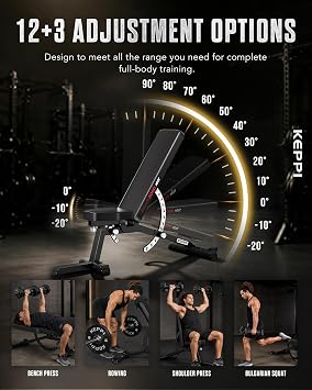 Keppi Fitness Adjustable Weight Bench 3000 MAX
