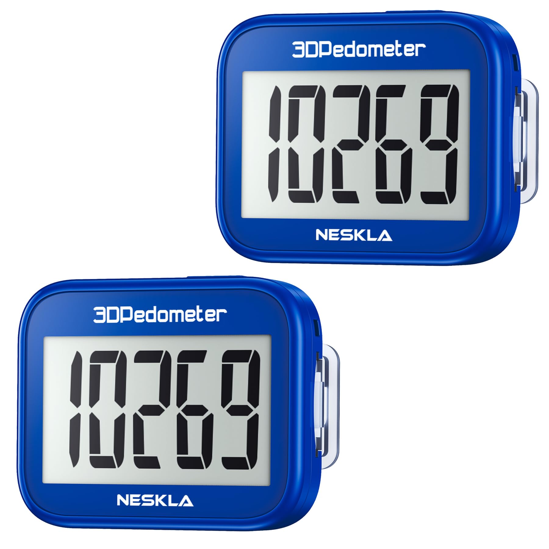 Pedometer for Walking, Simple Step Counter with Large Digital Display-Two Packs