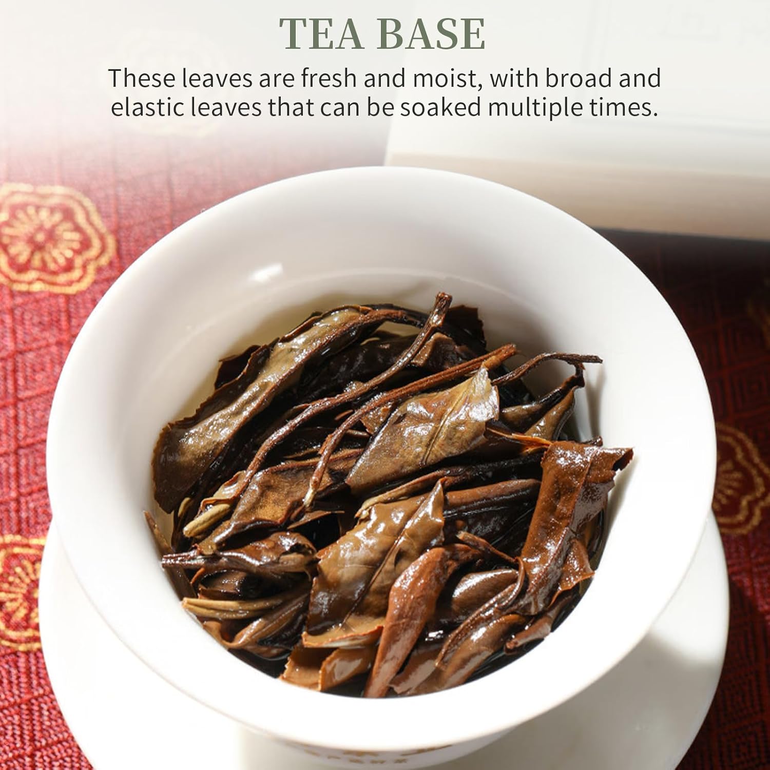 XIXICHA Shoumei White Tea Cake Chinese Tea Fuding White Tea Aged 2017 Old Shou Mei Tea Beautiful Gift Packaging 白茶 老白茶 福鼎白茶 茶饼 寿眉老白茶 300g/10.58oz