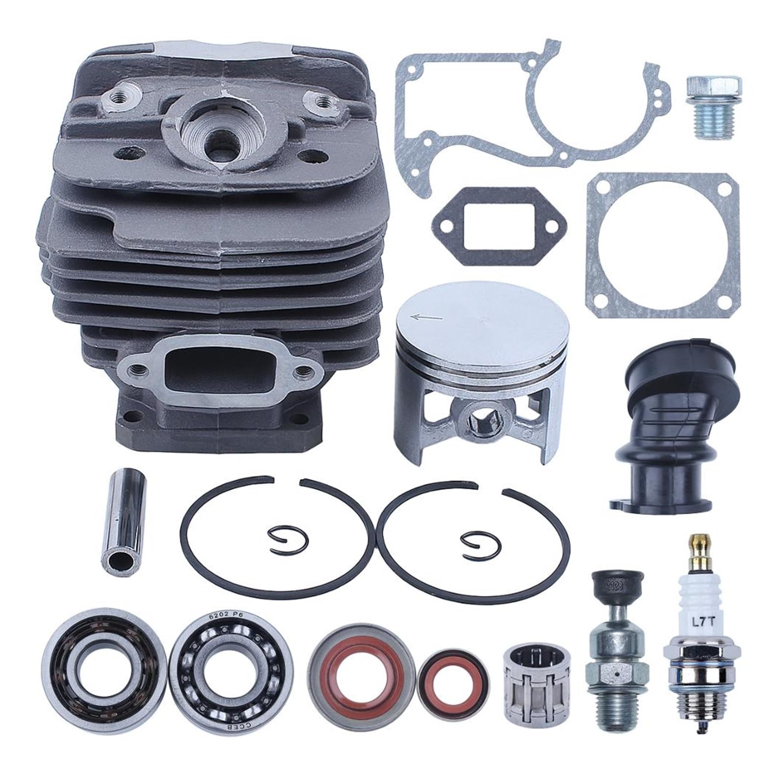 Cilindro de 48 mm Kit de la bujía de la bujía del Sello del pistón for stihl 034 036 ms360 ms340 ms 340 360 Piezas del Motor del Motor de la Motosierra