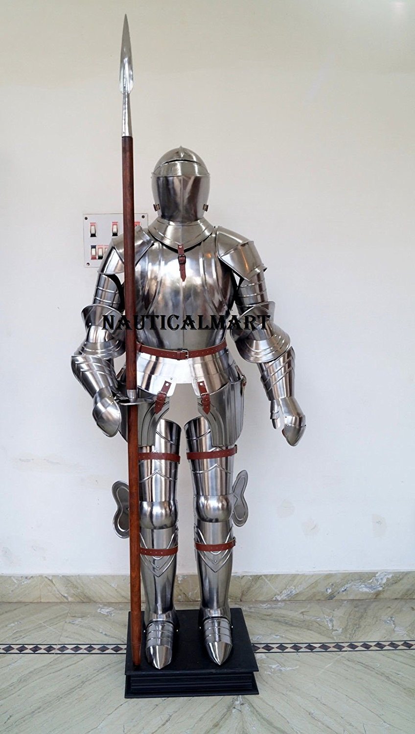 NauticalMart Medieval LARP Reenactment Knights Full Suit of Armour Costume