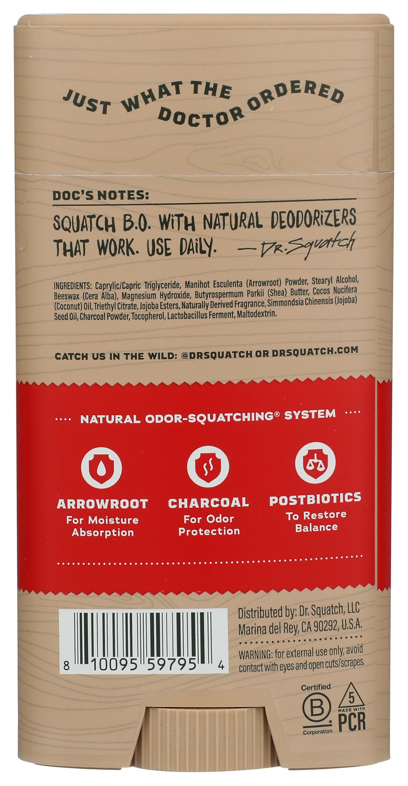 Condition photo showing Good Condition for Dr. Squatch Sandalwood Summit Deodorant, 2.65 OZ