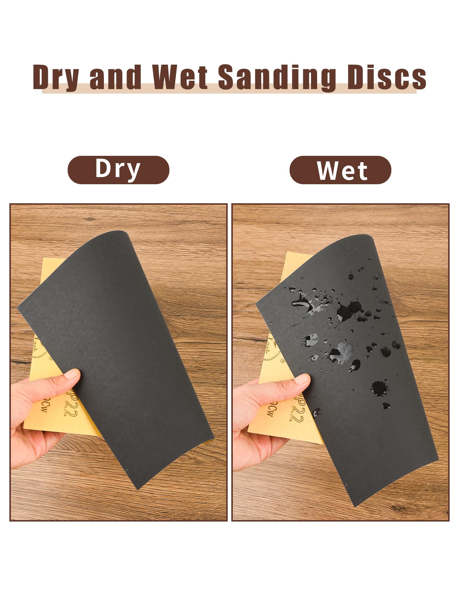23x28cm Wet and Dry Sandpaper 400/600/800/1000 Grit Sanding Paper - Image 2