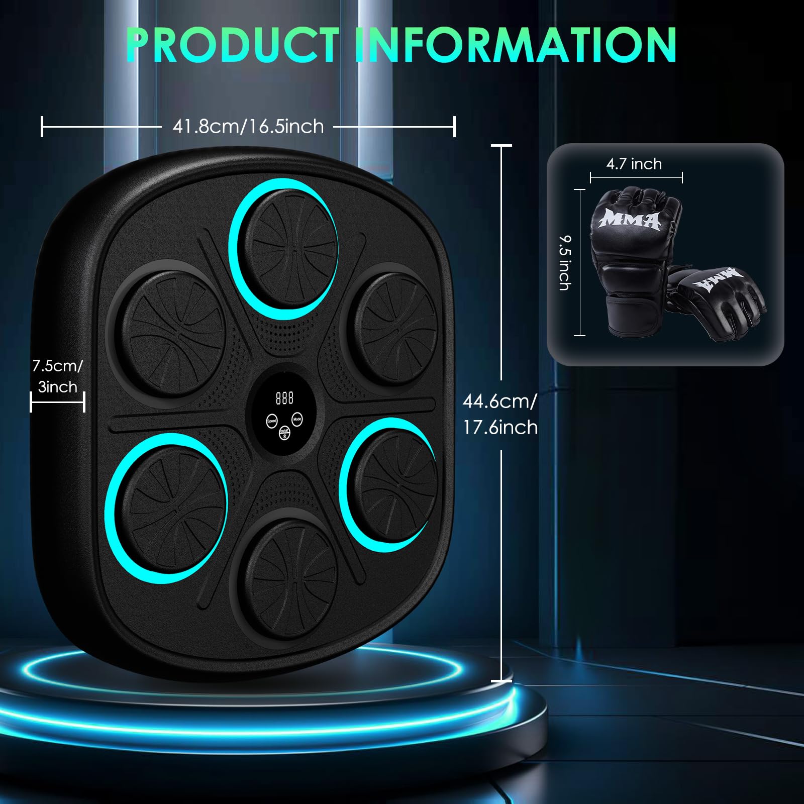 Babikeen Music Boxing Machine, Bluetooth Boxmaschin Produktbild-Vorschau 8