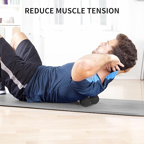 Miniatura 5 de 5BILLION - Pelota de masaje de cacahuete  Bola de masaje de lacrosse doble y pelota de movilidad para terapia física  Herramienta de masaje de