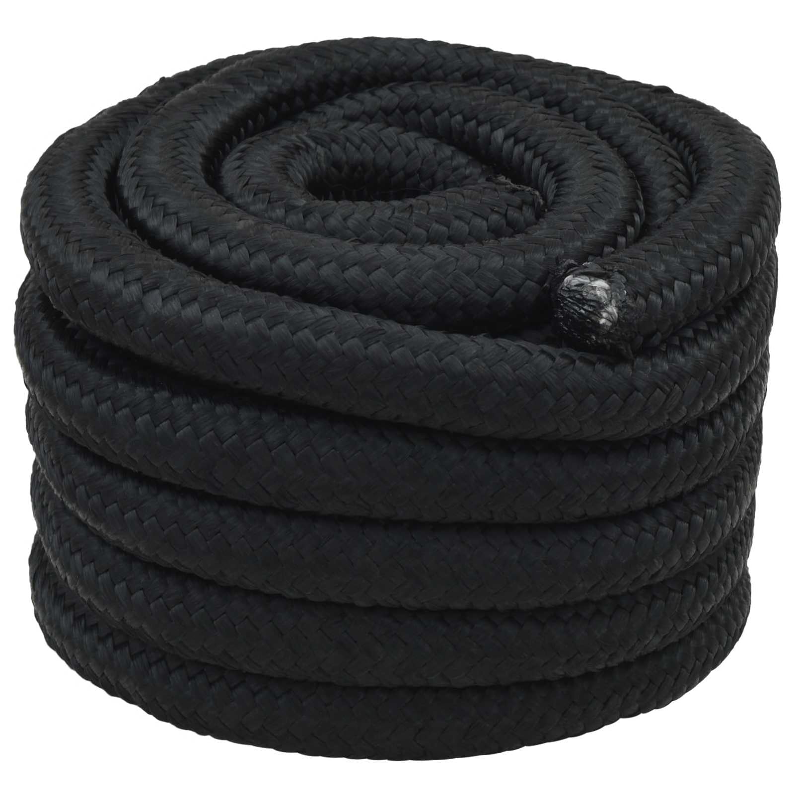 Bootsseil 10 m × 4 mm Schwarz PP, wasserfest, UV-beständig, schwimmfähig | Polypropylen-Material, wetterfest, für Boot, Camping & Ladungssicherung, ganzjährig einsetzbar