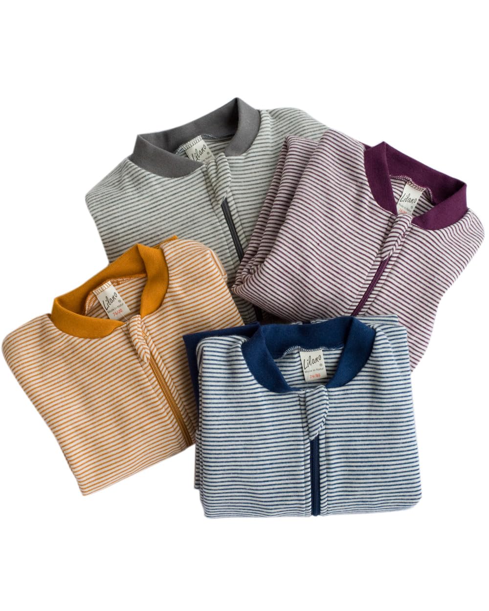 Lilano, Saco de dormir con pierna y manga larga, 70% lana (orgánico), 30% seda, 210 g/m²